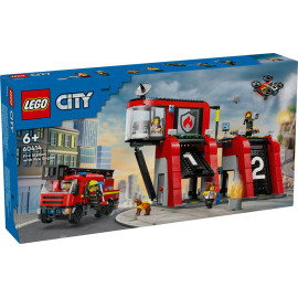 LEGO CITY 60414 Remiza strażacka z wozem strażackim