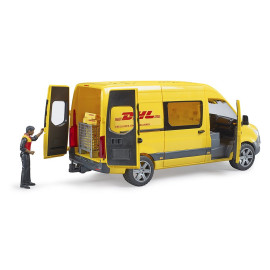 BRUDER 02671 Mercedes Sprinter DHL z figurką kuriera i akcesoriami