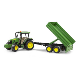 BRUDER 02108 traktor John Deere z przyczepą