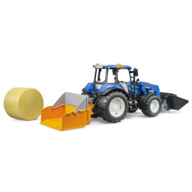 Bruder 02187 Traktor New Holland TS.120 z ładowaczem i akcesoriami