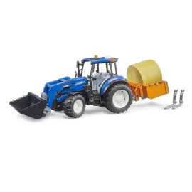 Bruder 02187 Traktor New Holland TS.120 z ładowaczem i akcesoriami