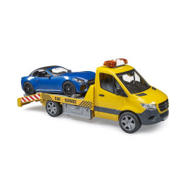 BRUDER 02675 Mercedes Sprinter pomoc drogowa z samochodem ii modułem świetlno-dźwiękowym