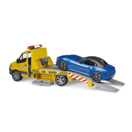 BRUDER 02675 Mercedes Sprinter pomoc drogowa z samochodem ii modułem świetlno-dźwiękowym