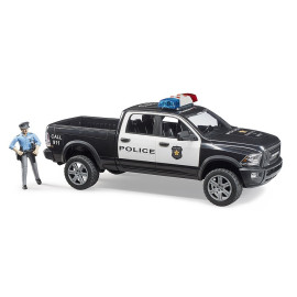 BRUDER 02505 Pick-up policja RAM 2500 policyjny z figurką policjanta