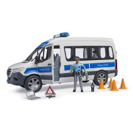 BRUDER 02683 MB Sprinter policyjny z figurką policjanta i z modułem
