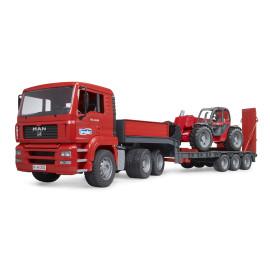 BRUDER 02774 Man z naczepą i ładowarką Manitou
