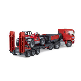 BRUDER 02774 Man z naczepą i ładowarką Manitou