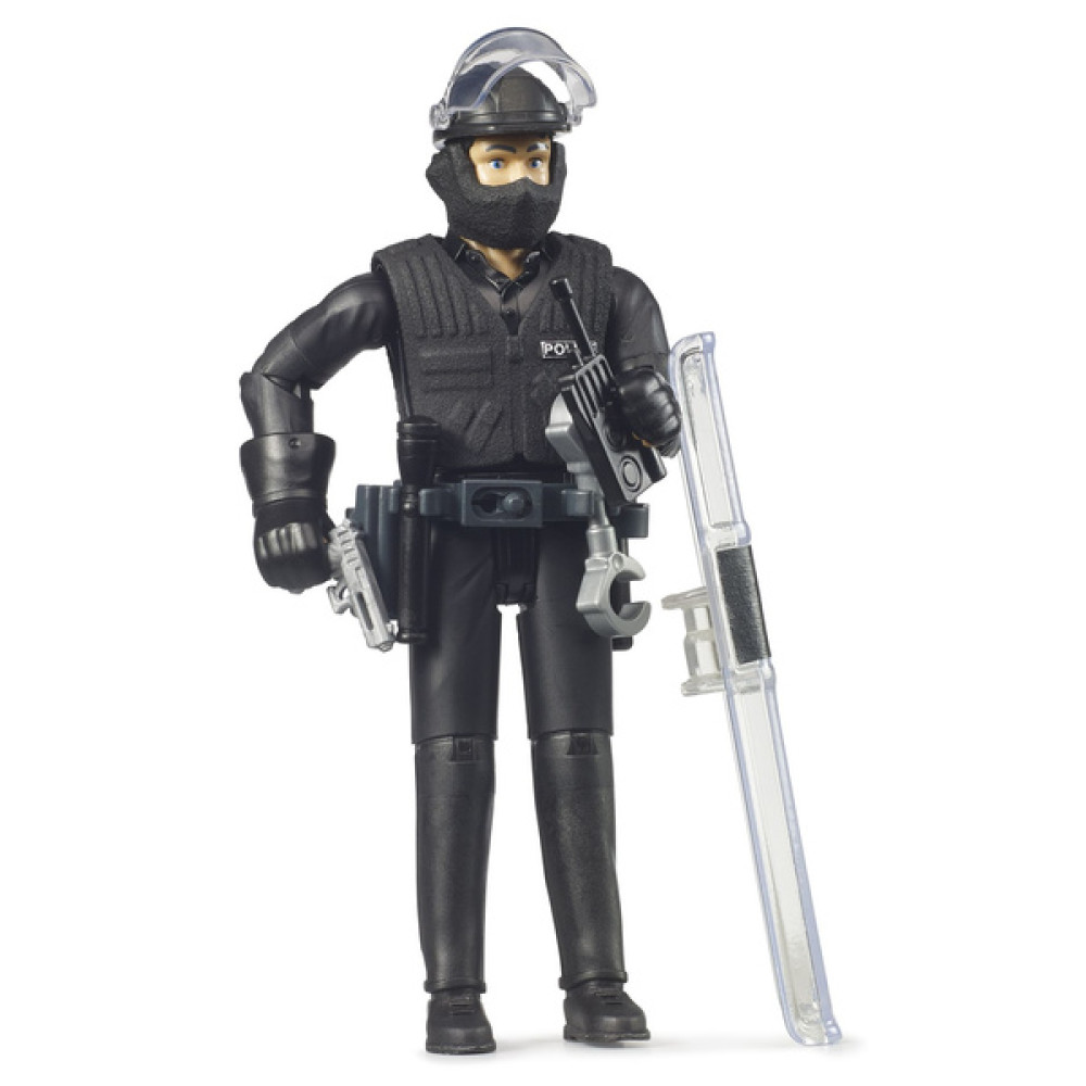 BRUDER 062151 Figurka Policjanta Specjalnych Sił Policyjnych z akcesoriami