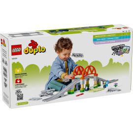 LEGO DUPLO 10426 Most i tory kolejowe — zestaw rozszerzający