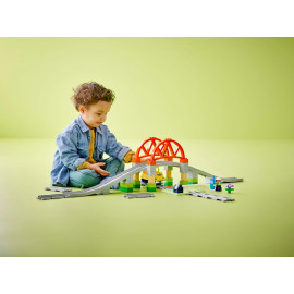LEGO DUPLO 10426 Most i tory kolejowe — zestaw rozszerzający