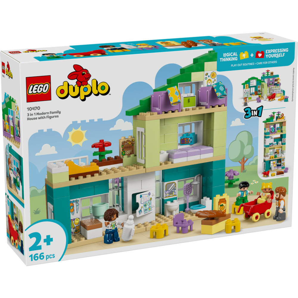 LEGO DUPLO 10470 Nowoczesny dom rodzinny 3 w 1 z figurkami
