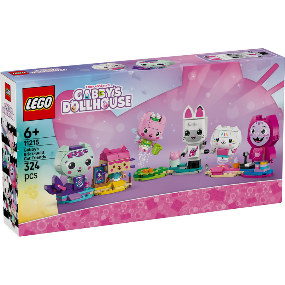LEGO GABBY'S DOLLHOUSE 11215 Koci przyjaciele Gabi z klocków