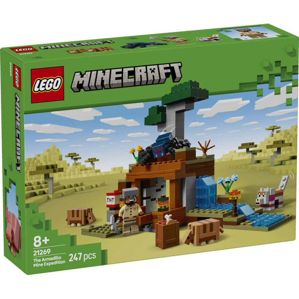LEGO MINECRAFT 21269 Wyprawa do pancernikowej kopalni