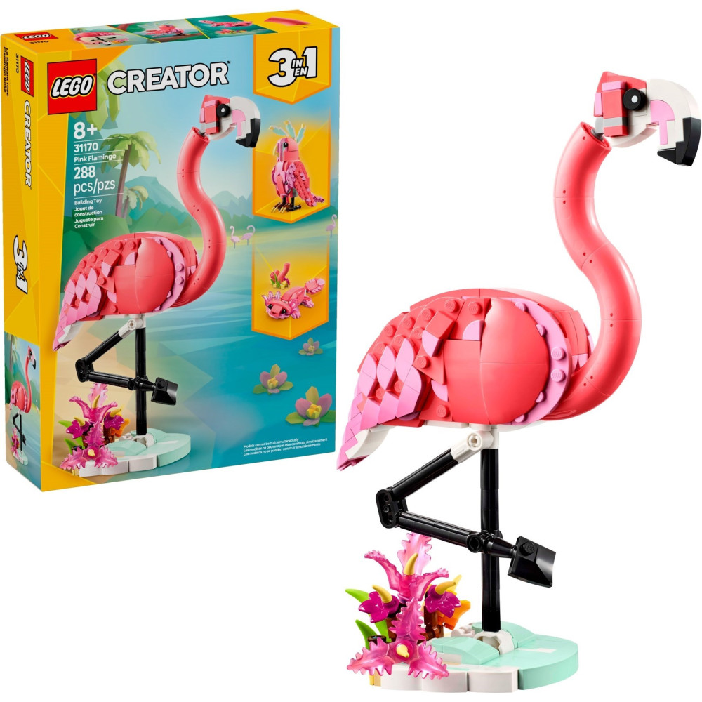 LEGO CREATOR 31170 Dzikie zwierzęta: różowy flaming