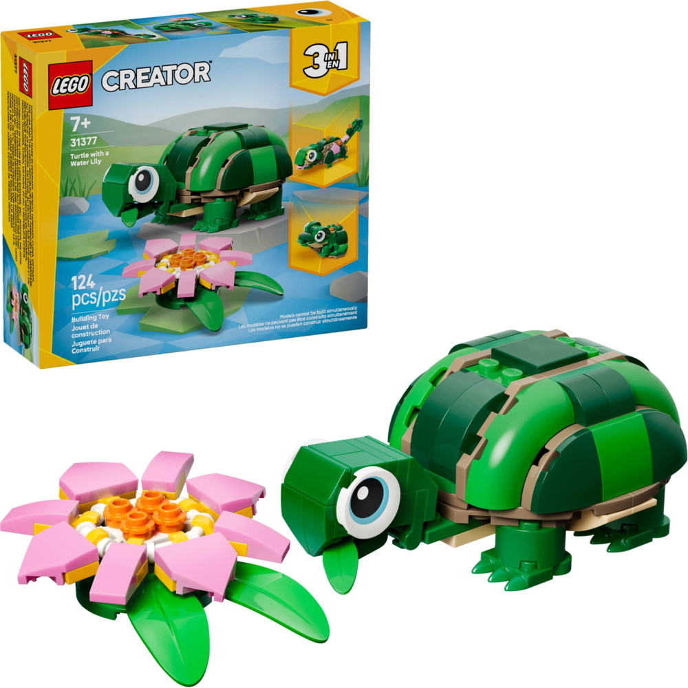LEGO CREATOR 31377 Żółw i kwiat lilii wodnej