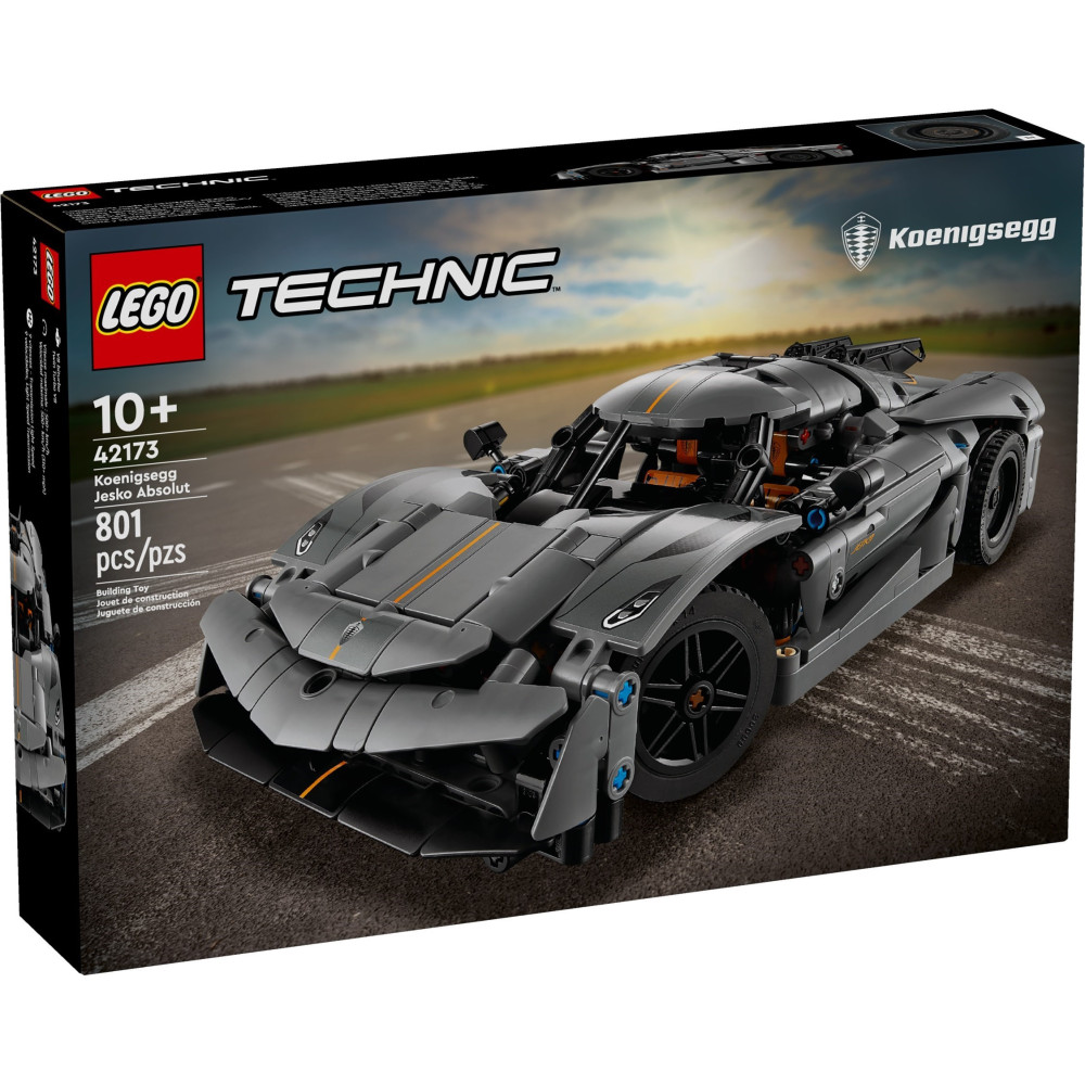 LEGO TECHNIC 42173 Szary hipersamochód Koenigsegg Jesko Absolut