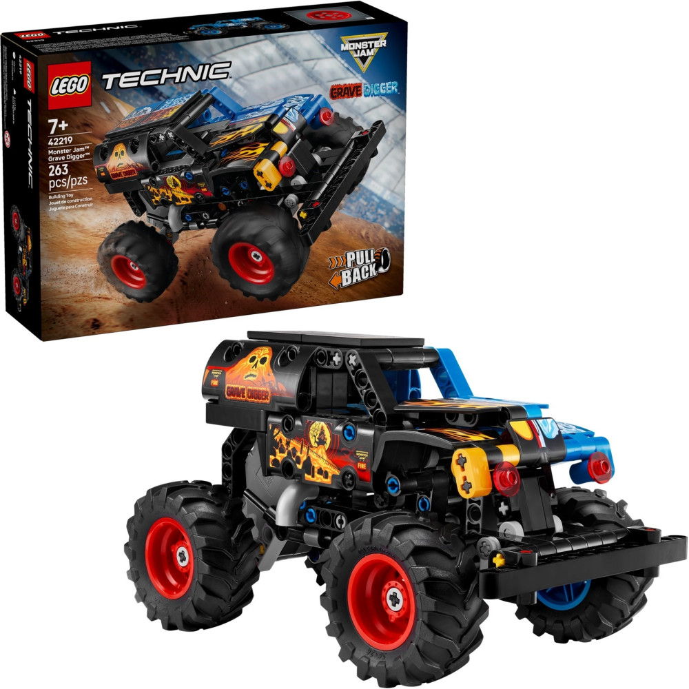 LEGO TECHNIC 42219 Monster Jam™ Grave Digger™ Ogień i lód
