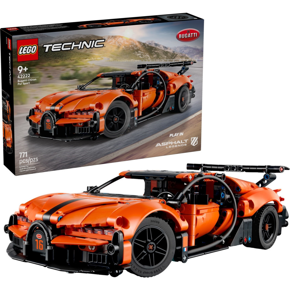 LEGO TECHNIC 42222 Hipersamochód Bugatti Chiron Pur Sport