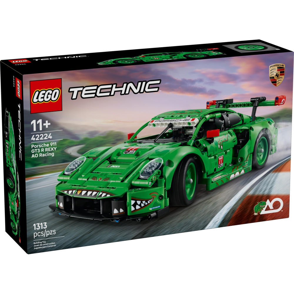 LEGO TECHNIC 42224 Samochód Porsche 911 GT3 R REXY AO Racing