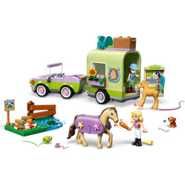 LEGO FRIENDS 42695 Przyczepa z koniem i źrebaczkiem