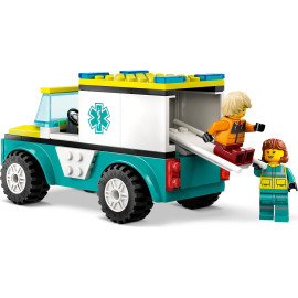 LEGO CITY 60403 Karetka i snowboardzista