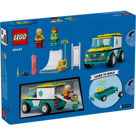 LEGO CITY 60403 Karetka i snowboardzista