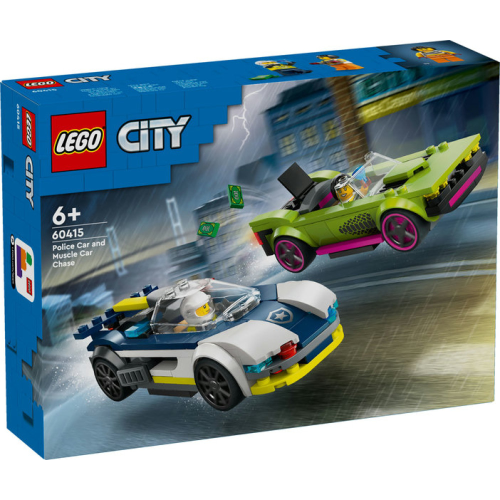 LEGO CITY 60415 Pościg radiowozu za muscle carem
