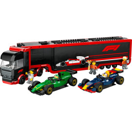 LEGO CITY 60445 F1® Ciężarówka z bolidami RB20 i AMR24 F1®