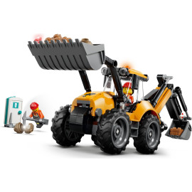 LEGO CITY 60480 Żółta koparko-ładowarka