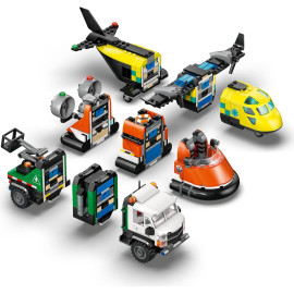 LEGO CITY 60505 Zestaw z samolotem, ciężarówką serwisową i poduszkowcem