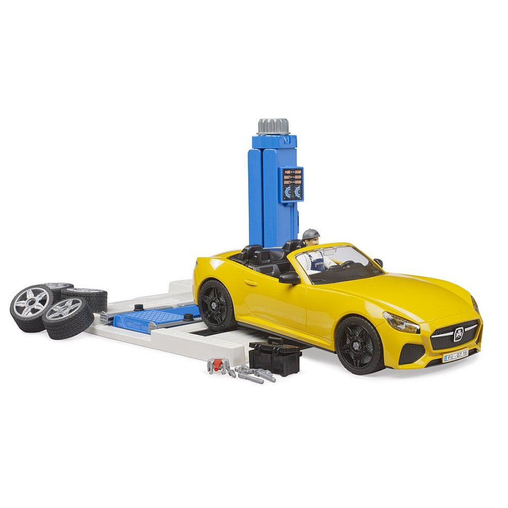 BRUDER 62112 Serwis samochodowy, roadster i mechanik