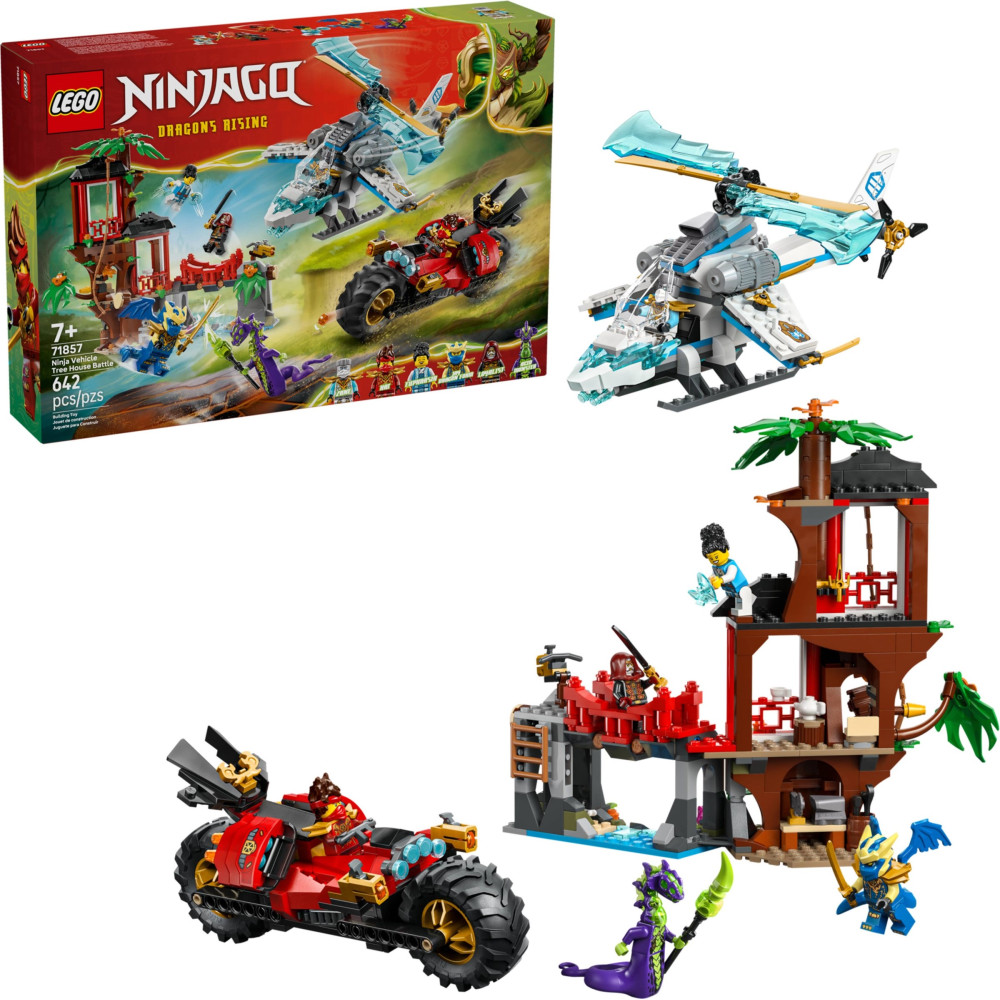 LEGO NINJAGO 71857 Bitwa ninja: domek na drzewie z pojazdami