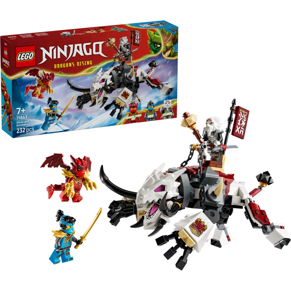 LEGO NINJAGO 71863 Zilvar i smocza bestia Grimtak