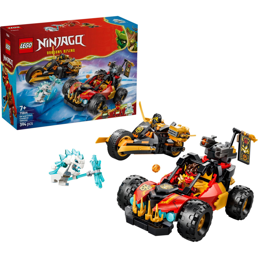 LEGO NINJAGO 71864 Wielofunkcyjne pojazdy Kaia i Cole’a