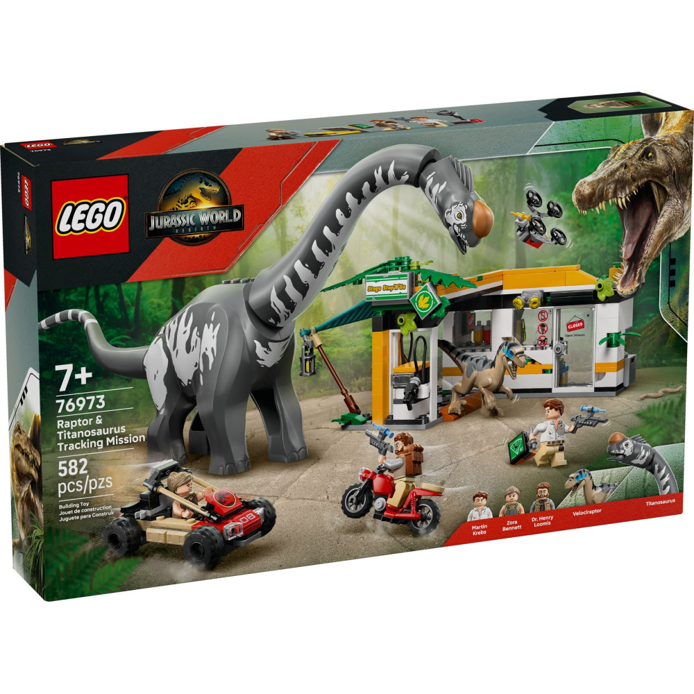 LEGO JURASSIC WORLD 76973 Na tropie tytanozaura i raptora