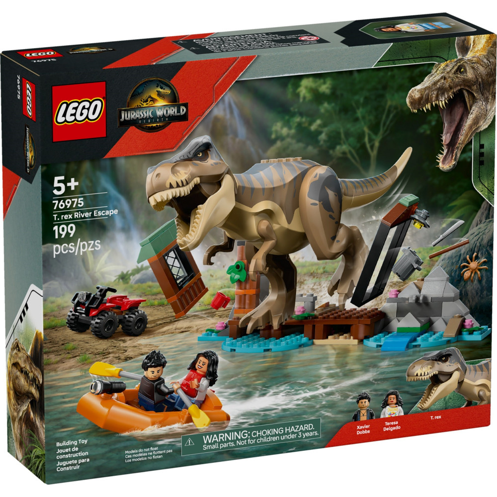 LEGO JURASSIC WORLD 76975 Ucieczka rzeką przed tyranozaurem