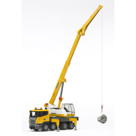 Bruder 03571 Scania z dźwigiem Liebherr z modułem świetlno-dźwiękowym