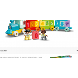 LEGO DUPLO 10954 Pociąg z cyferkami - nauka liczenia