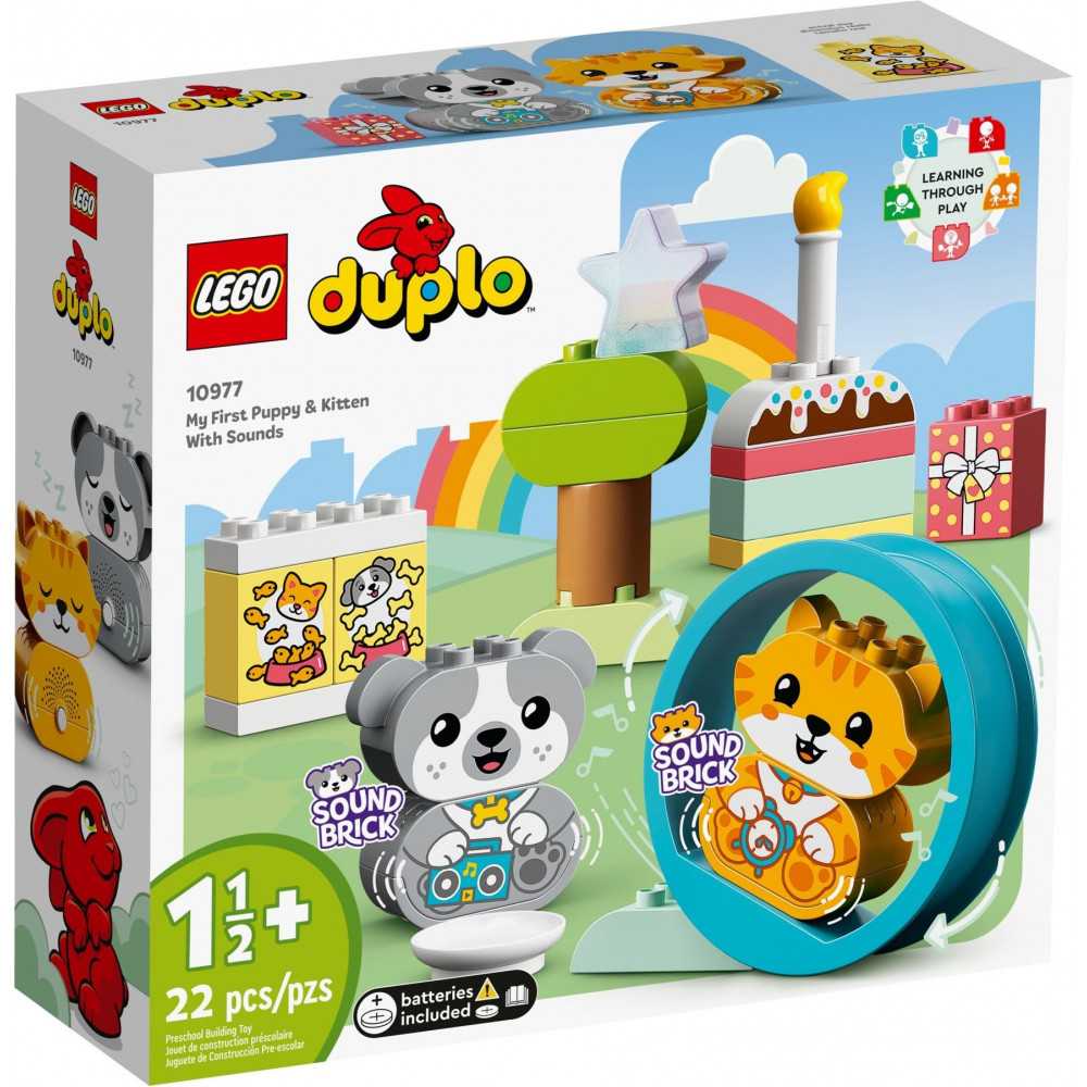 LEGO DUPLO 10977 Mój pierwszy szczeniak i kotek z odgłosami