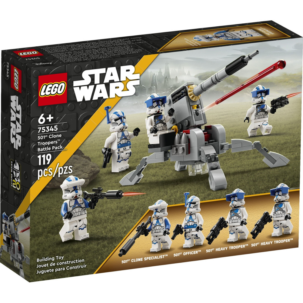 LEGO STAR WARS 75345 Zestaw bitewny – żołnierze-klony z 501. legionu