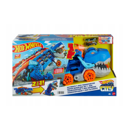HOT WEELS  Zestaw T-Rex Mega Transporter 2w1 HNG50